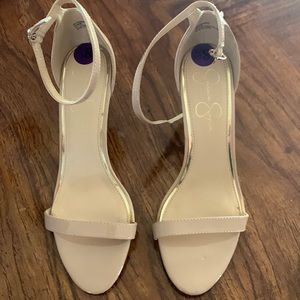 Jessica Simpson size 8.5 nude sandal heels